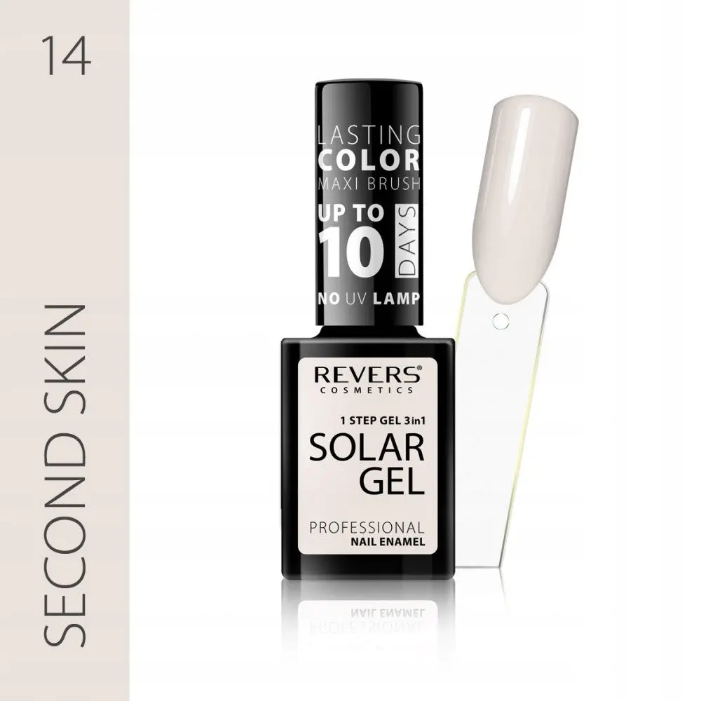 Revers Solar Gel 14 SECOND SKIN βερνίκι νυχιών χωρίς λάμπα