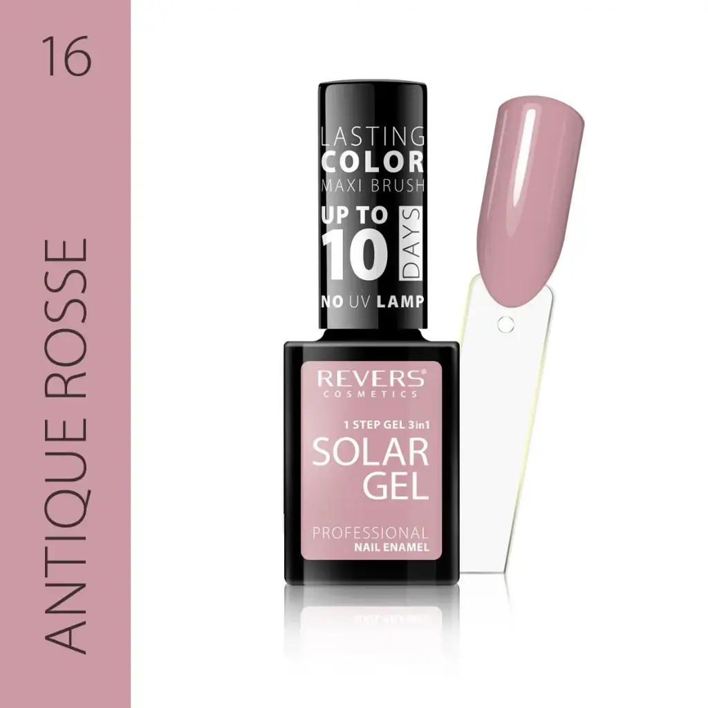 Revers Solar Gel 16 ANTIQUE ROSSE βερνίκι νυχιών χωρίς λάμπα