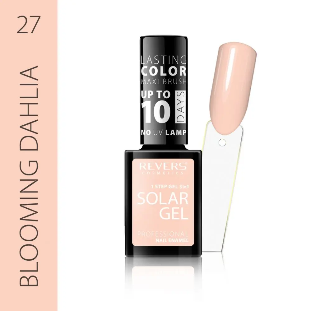 Revers Solar Gel 27 BLOOMING DAHLIA βερνίκι νυχιών χωρίς λάμπα