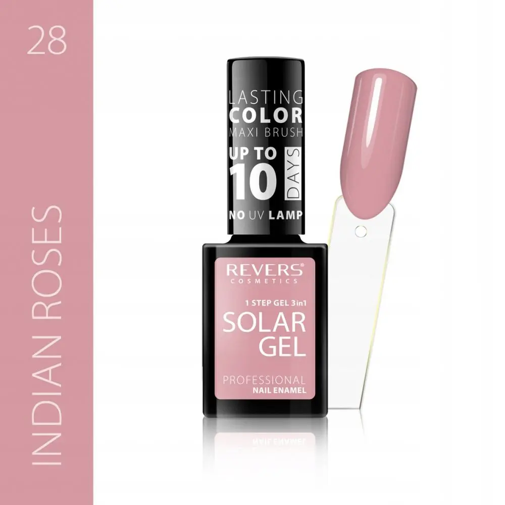 Revers Solar Gel 28 INDIAN ROSES βερνίκι νυχιών χωρίς λάμπα