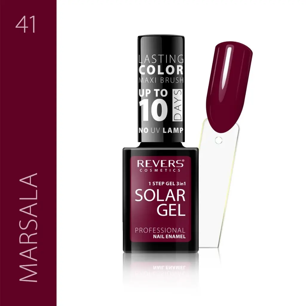 Revers Solar Gel 41 MARSALA βερνίκι νυχιών  χωρίς λάμπα