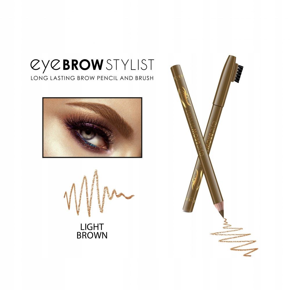 Eye BROW STYLIST long lasting brow pencil & brush LIGHT BROWN 02