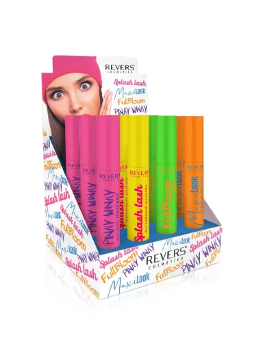 Display Stand Neon Mascara 12 τεμαχίων (3 τεμάχια ανά κωδικό).