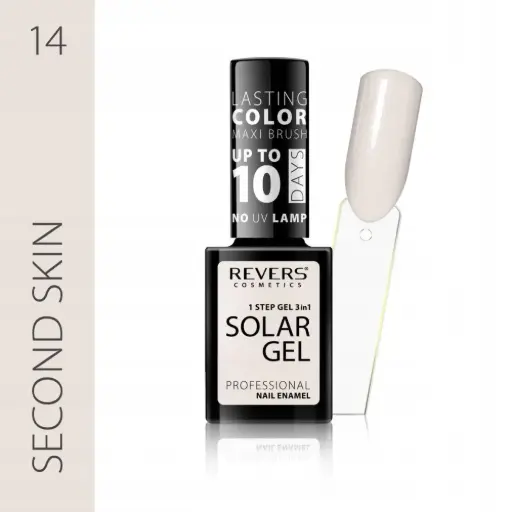 Revers Solar Gel 14 SECOND SKIN βερνίκι νυχιών χωρίς λάμπα