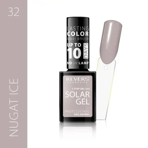 Revers Solar Gel 32 NOUGAT ICE βερνίκι νυχιών χωρίς λάμπα