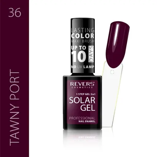 Revers Solar Gel 36 TAWNY PORT βερνίκι νυχιών χωρίς λάμπα