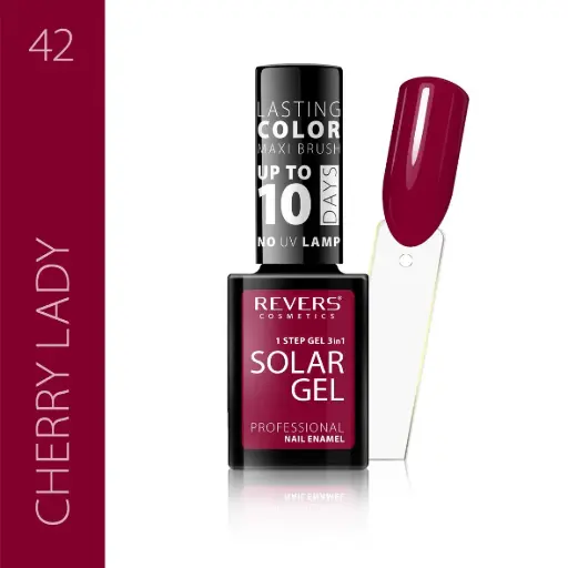 Revers Solar Gel 42 CHERRY LADY βερνίκι νυχιών χωρίς λάμπα