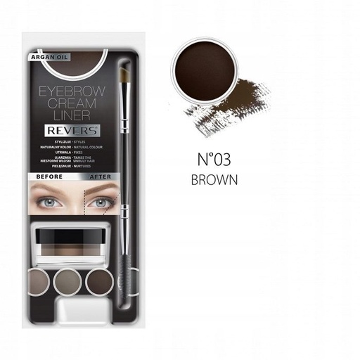 [brow08] EYEBROW CREAM LINER BROWN 8ml